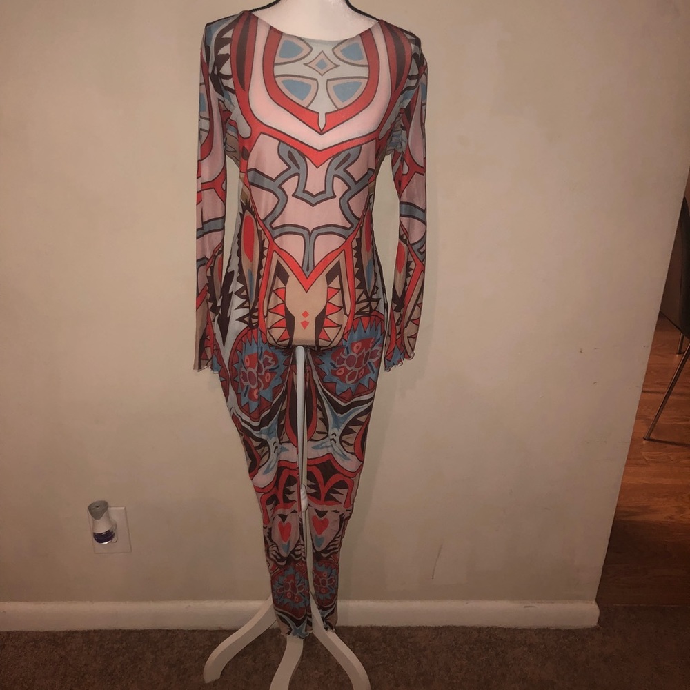 Tribal Print Jumpsuit